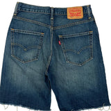 Levis Denim Shorts - 30W 10L Blue Denim