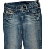 Diesel Boot Cut Flare Jeans - 30W UK 8 Blue Cotton