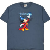 Walt Disney World Disney Cartoon T-Shirt - XL Blue Cotton
