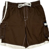 Tommy Hilfiger Cargo Swim Shorts - Medium Brown Polyester