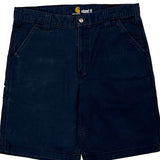 Carhartt Carpenter Shorts - 35W 10L Navy Cotton