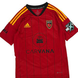 Phoenix Rising 2022/23 Home Shirt Adidas Striped Football Shirt - Large Red Polyester