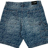 Fubu Denim Shorts - 34W 8L Blue Denim