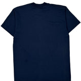 Anvil Graphic T-Shirt - Large Navy Cotton Blend