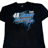 Jimmie Johnson Hendrick Nascar T-Shirt - XL Black Cotton