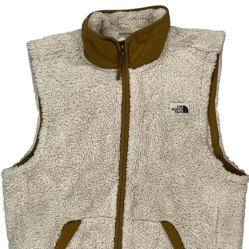 The North Face Fleece Gilet - Small Cream Polyester