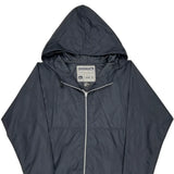 Vintage Quiksilver Windbreaker - Large Navy Nylon