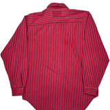 Levis Striped Shirt - Medium Red Cotton