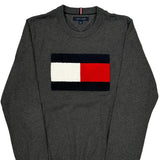 Tommy Hilfiger Sweater - Large Gray Cotton