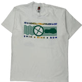 Lenexa Triathlon 97 Fruit Of The Loom Graphic T-Shirt - Large White Cotton