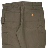 Dickies Carpenter Trousers - 38W 30L Brown Cotton