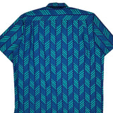 Jockey Short Sleeve Shirt - Large Blue Polyester Blend