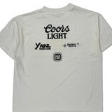 Hanes Single Stitch T-Shirt - XL White Cotton Blend