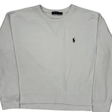 Polo By Ralph Lauren Sweatshirt - Large White Cotton
