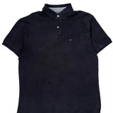 Tommy Hilfiger Polo Shirt - XL Black Cotton