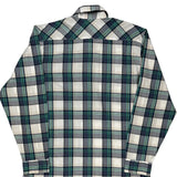 Wrangler Checked Shirt - Large Green Cotton Blend
