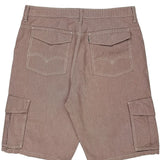 Levis Striped Cargo Shorts - 36W 12L Red Cotton