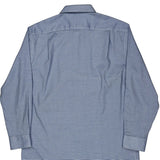 Tommy Hilfiger Slim Fit Shirt - Large Blue Cotton