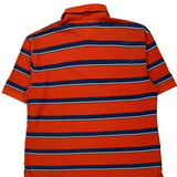 Tommy Hilfiger Striped Polo Shirt - XL Orange Cotton