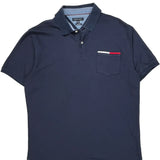 Tommy Hilfiger Slim Fit Polo Shirt - 2XL Navy Cotton
