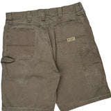 Wrangler Carpenter Shorts - 34W 10L Brown Cotton