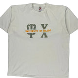 University Of Toledo Jerzees College T-Shirt - XL White Cotton Blend