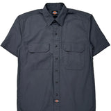 Dickies Short Sleeve Shirt - Medium Grey Polyester Blend