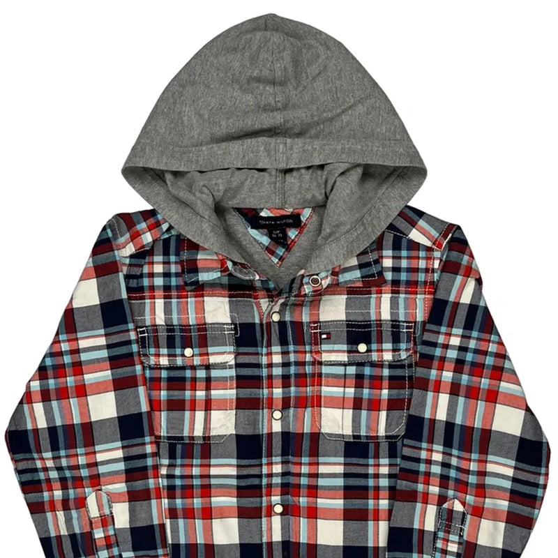 Age 6-7 Tommy Hilfiger Checked Flannel Shirt - Small Multicoloured Cotton