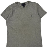 Age 7 Polo By Ralph Lauren T-Shirt - Medium Gray Cotton