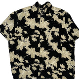 Natural Issue Floral Hawaiian Shirt - XL Black Viscose