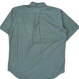 Ralph Lauren Checked Short Sleeve Shirt - Large Blue Cotton
