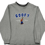 Goofy Disney Cartoon Sweatshirt - Medium Grey Cotton