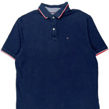 Tommy Hilfiger Polo Shirt - XL Blue Cotton