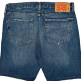 Levis Denim Shorts - 36W 10L Dark Wash Cotton