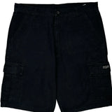 Wrangler Cargo Shorts - 36W 9L Black Cotton