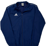 Adidas Track Jacket - Medium Blue Polyester