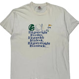 Golf Fruit Of The Loom Single Stitch T-Shirt - XL White Cotton