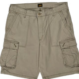Lee Cargo Shorts - 34W 10L Beige Cotton