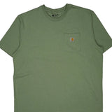 Carhartt T-Shirt - 2XL Green Cotton