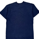 Fruit Of The Loom Single Stitch T-Shirt - Large Navy Cotton
