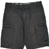 Nike Cargo Shorts - 30W 10L Grey Cotton
