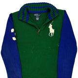 Age 8-9 Polo By Ralph Lauren 1/4 Zip - Medium Blue Cotton