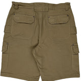 Duluth Cargo Shorts - 36W 11L Khaki Cotton
