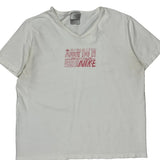 Just Do It Nike T-Shirt - Large White Cotton