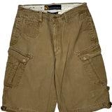 Nautica Cargo Cargo Shorts - 31W 12L Brown Cotton