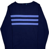 Polo By Ralph Lauren Striped Sweater - Large Blue Cotton