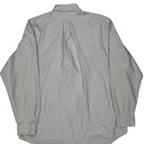 Ralph Lauren Striped Shirt - Large Blue Cotton