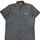 Skull And Crossbones Dickies Graphic Short Sleeve Shirt - XL Grey Polyester Blend