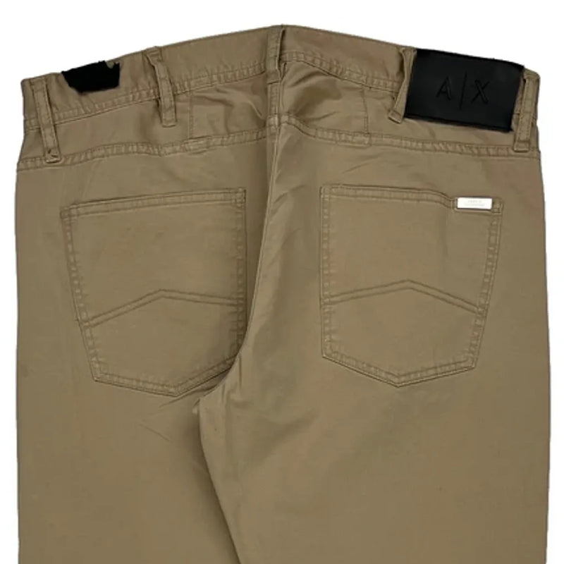 Armani Exchange Trousers - 38W 31L Beige Cotton Blend