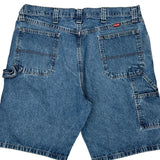 Wrangler Cargo Denim Shorts - 36W 10L Blue Denim